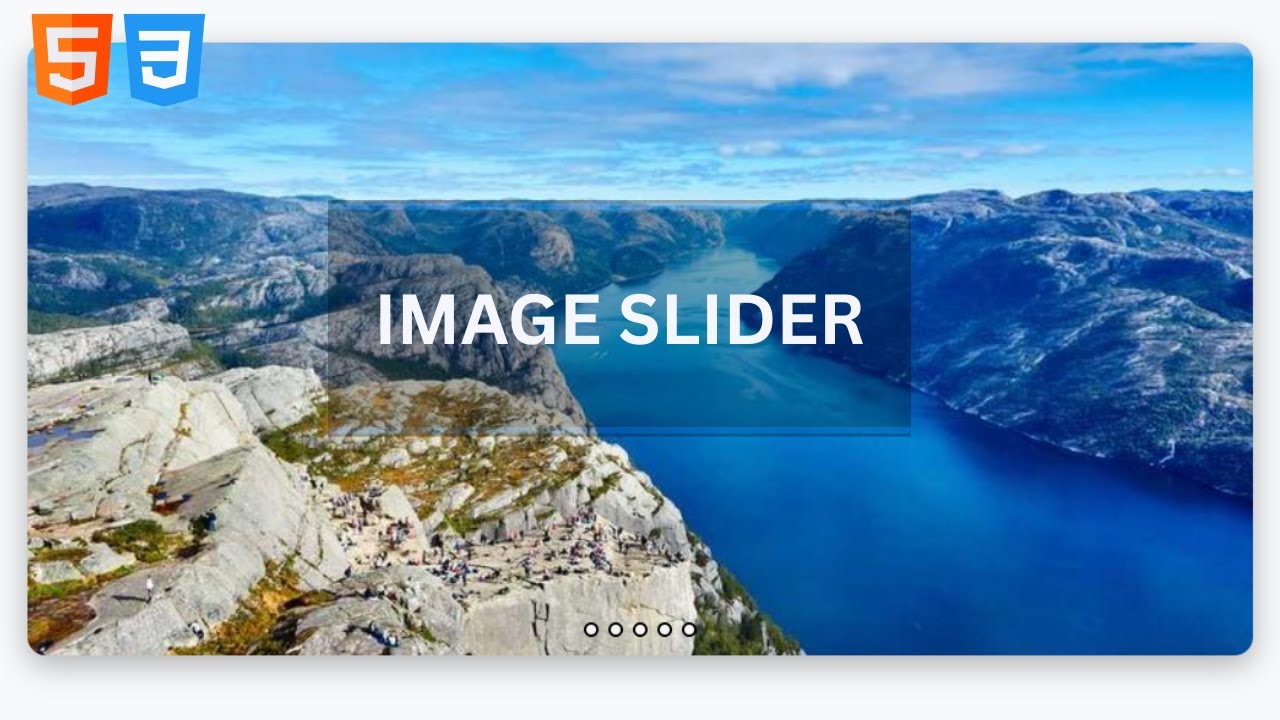 Image Slider Using HTML and CSS | Simple and beginner friendly Image Slider Project