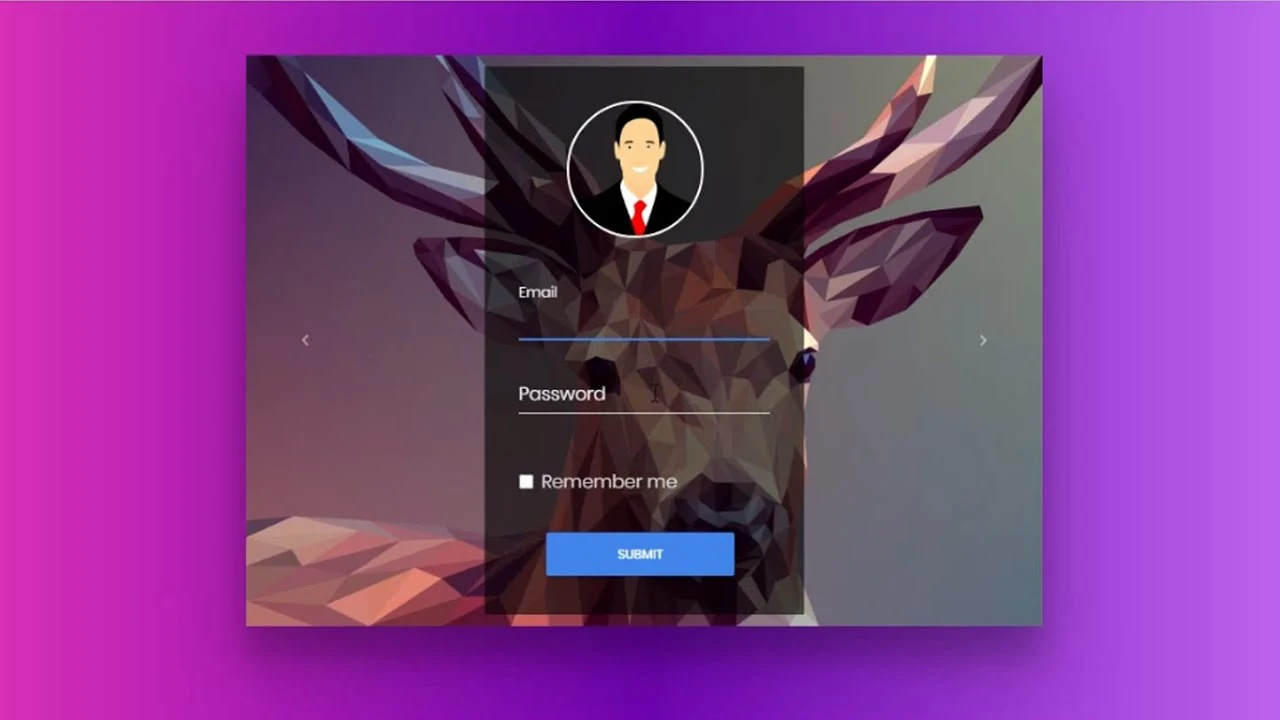 Bootstrap 4 Login Form on Slider | Responsive login Form using Bootstrap 4